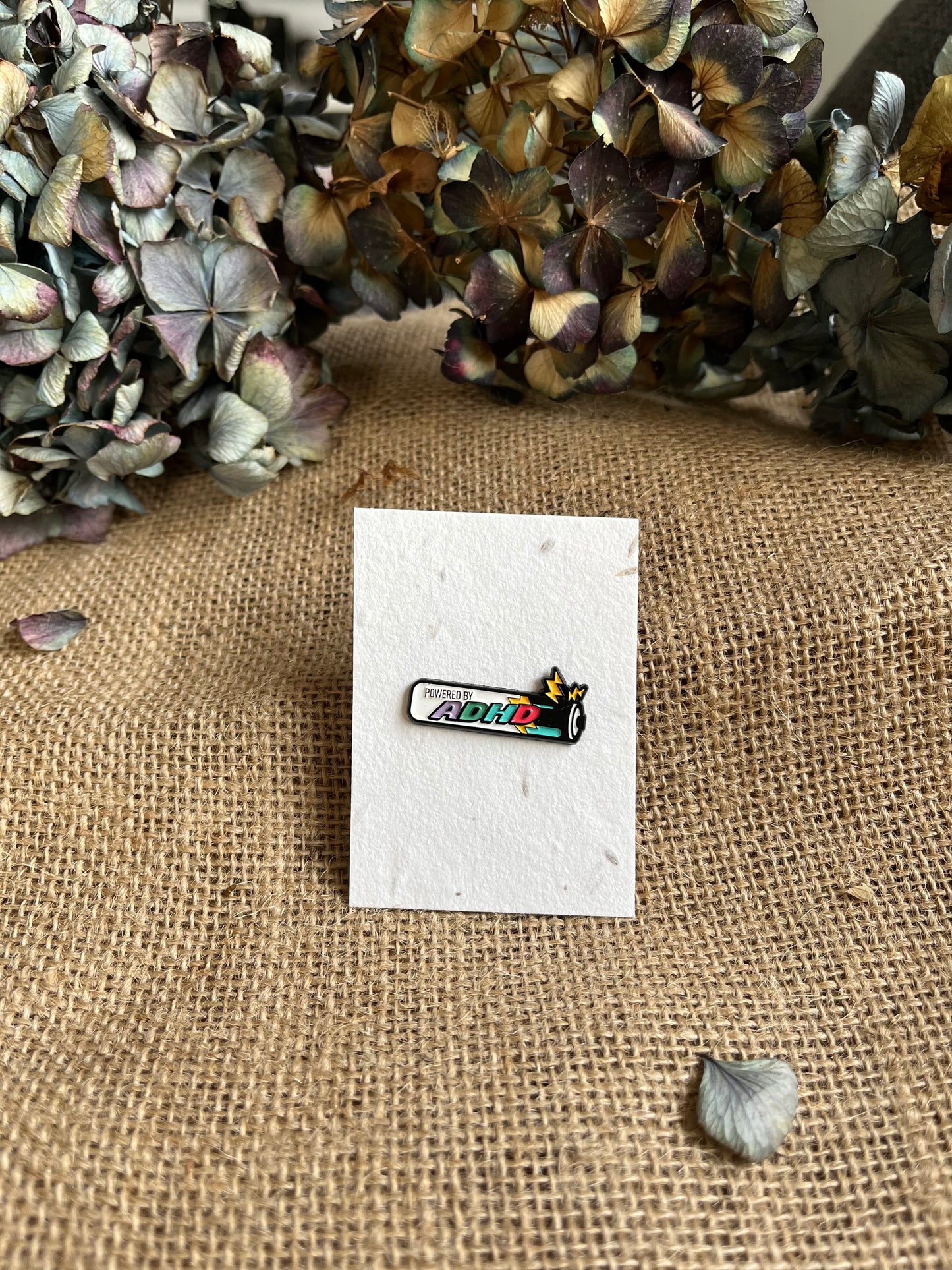 Enamel Pin - ADHD Battery