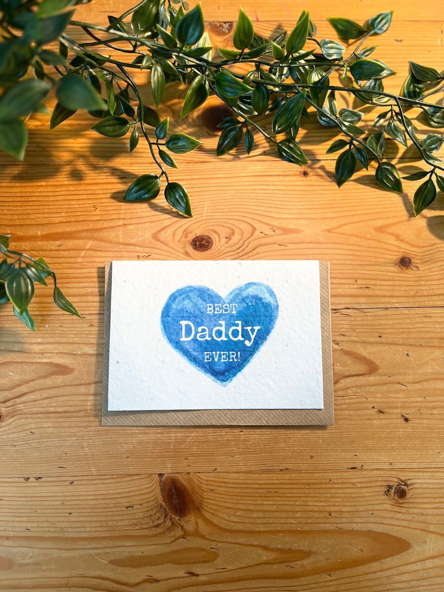 Paper Seed Card - Best Daddy EverPaper Seed Card - Best Daddy Ever"Handmade, packed full of bee friendly flower seeds and made from 100% Pre-consumer recycled cotton"
Our seed paper cards are made here at Scribe and Grow using seedScribe & GrowScribe & GrowPaper Seed Card -