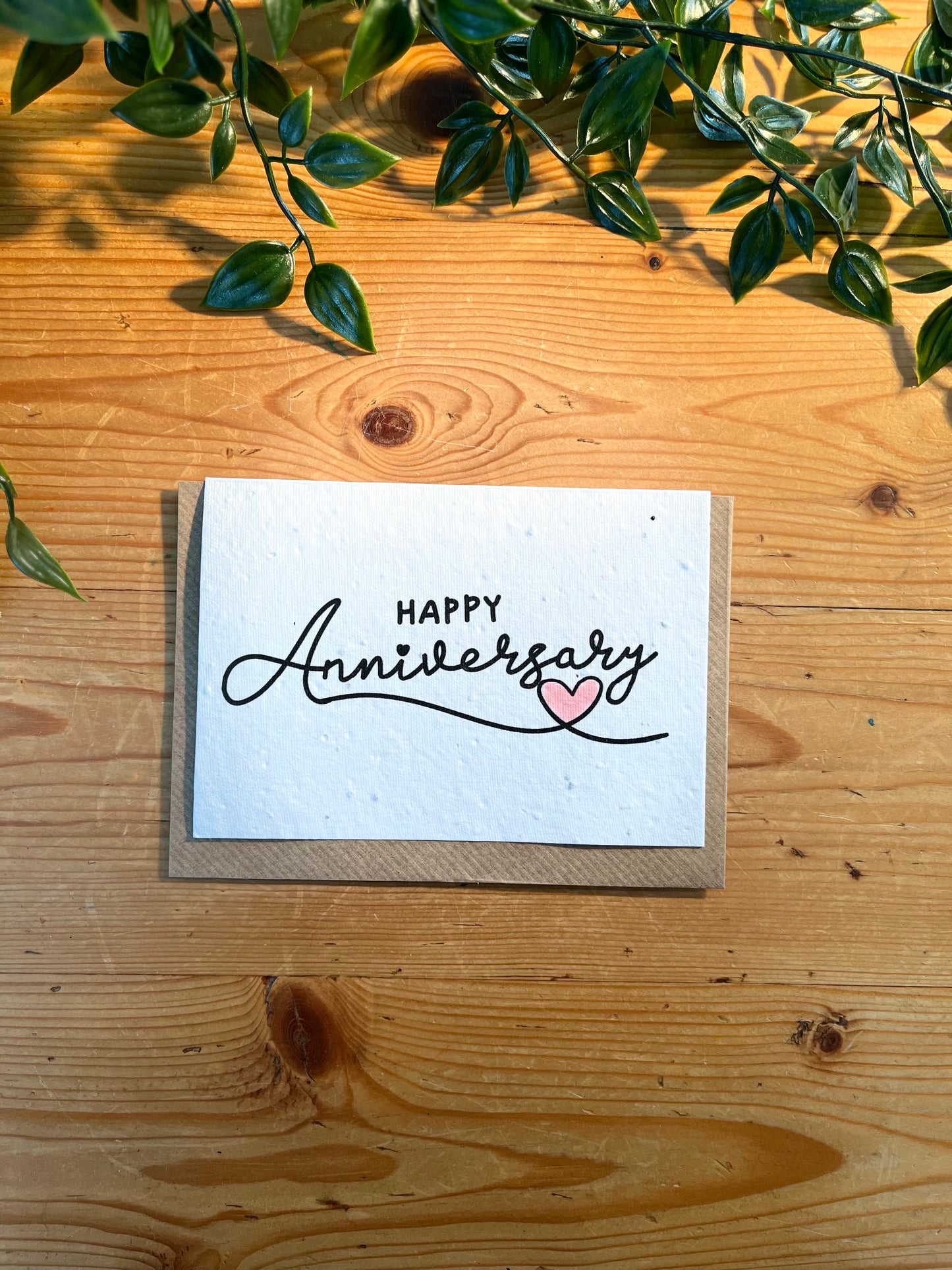 Paper Seed Card - Happy AnniversaryPaper Seed Card - Happy Anniversary"Handmade, packed full of bee friendly flower seeds and made from 100% Pre-consumer recycled cotton"
Our seed paper cards are made here at Scribe and Grow using seedScribe & GrowScribe & GrowPaper Seed Card - Happy Anniversary