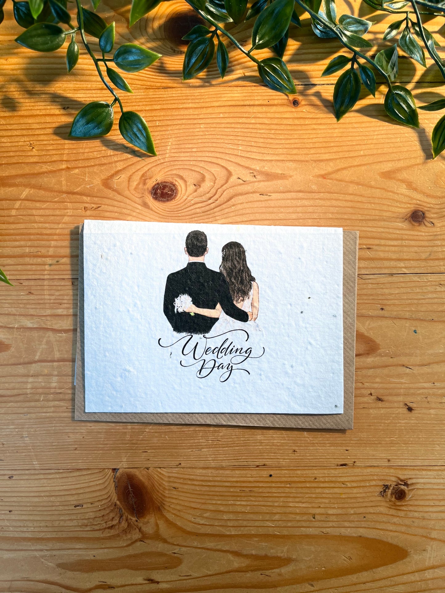 Paper Seed Card - Wedding Day CouplePaper Seed Card - Wedding Day Couple"Handmade, packed full of bee friendly flower seeds and made from 100% Pre-consumer recycled cotton"
Our seed paper cards are made here at Scribe and Grow using seedScribe & GrowScribe & GrowPaper Seed Card - Wedding Day Couple