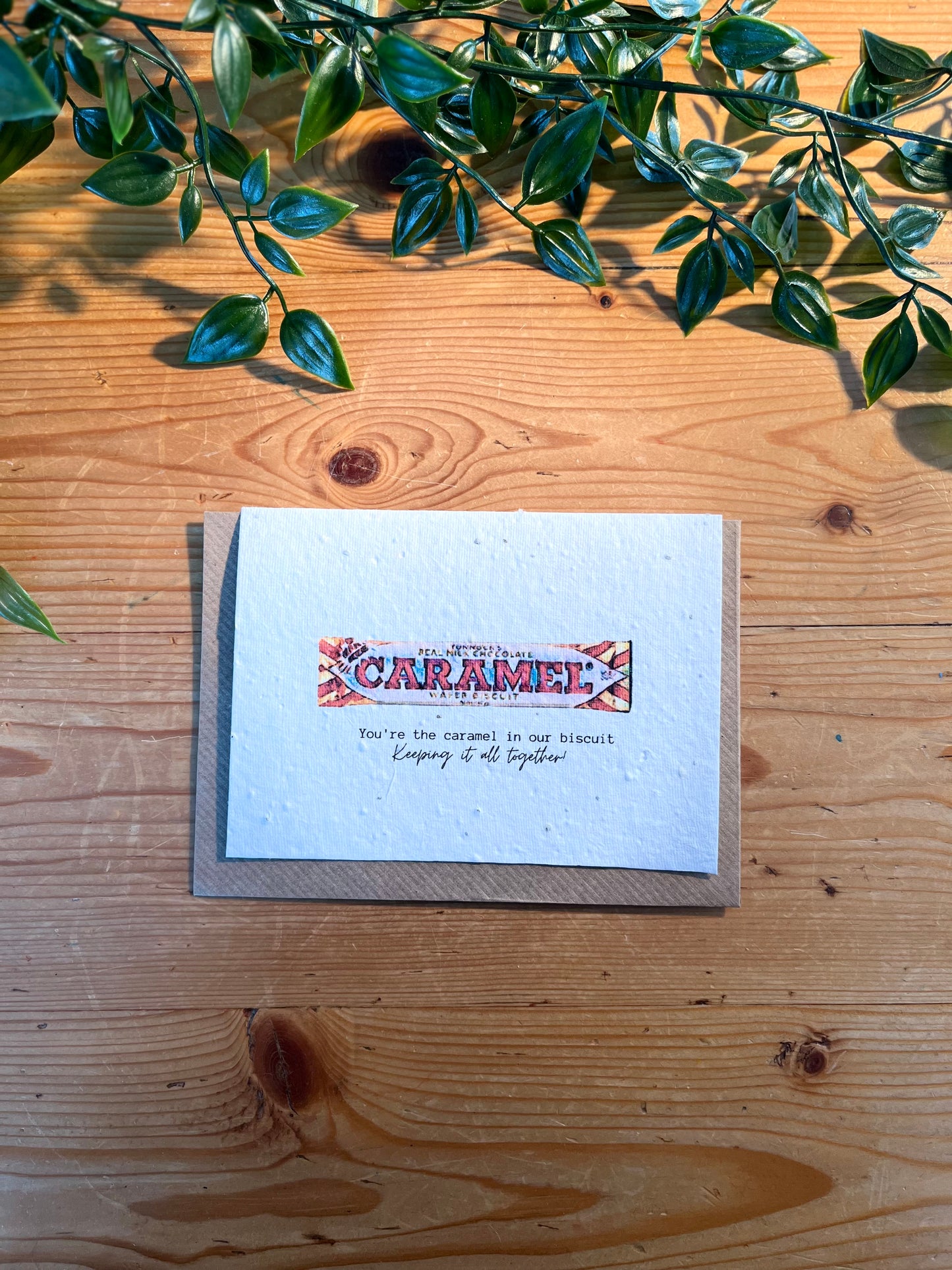 Paper Seed Card - Caramel BiscuitPaper Seed Card - Caramel Biscuit"Handmade, packed full of bee friendly flower seeds and made from 100% Pre-consumer recycled cotton"
Our seed paper cards are made here at Scribe and Grow using seedScribe & GrowScribe & GrowPaper Seed Card - Caramel Biscuit