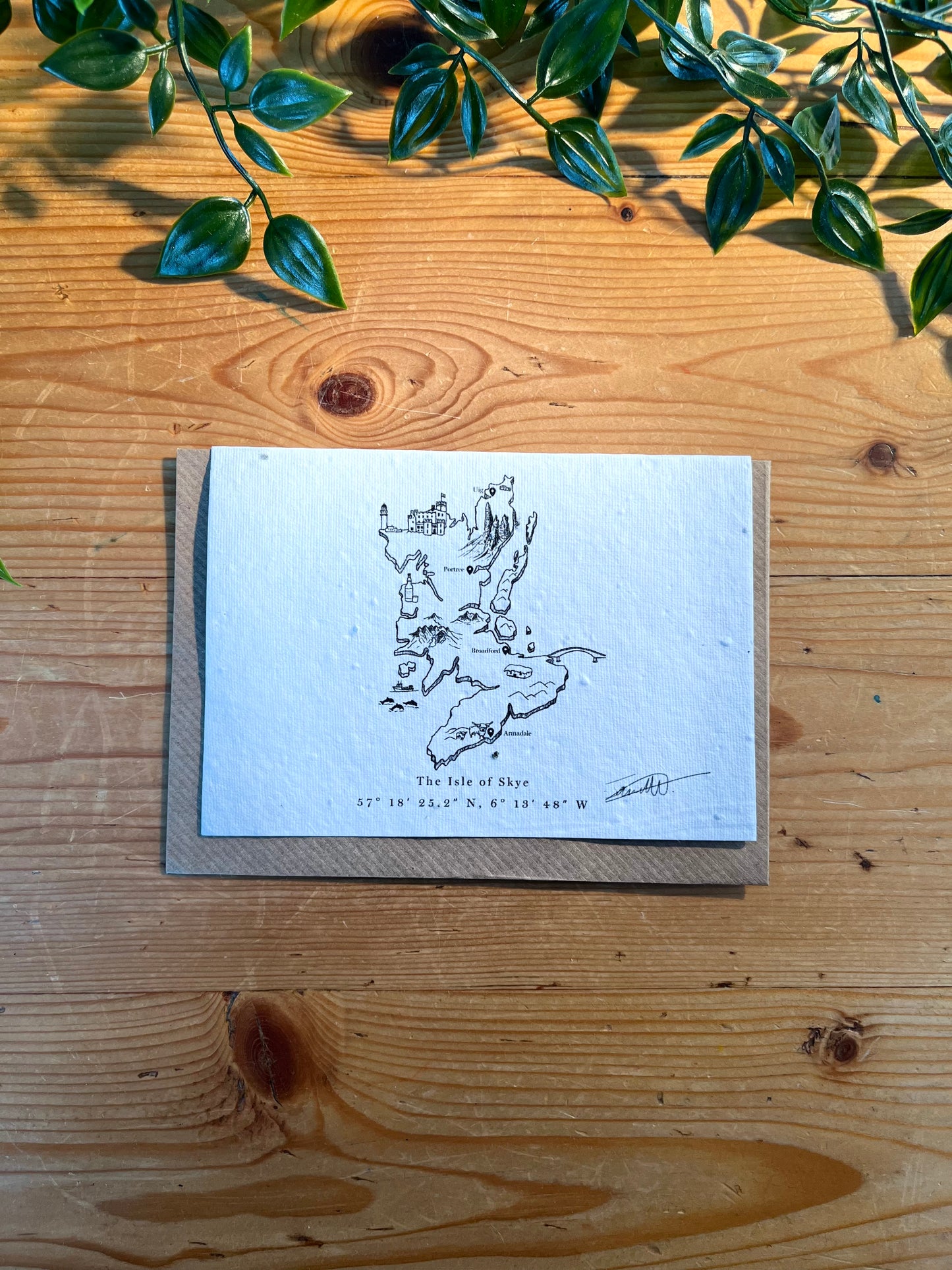 Paper Seed Card - Isle Of Skye Map by Jack SpowartPaper Seed Card - Isle Of Skye Map by Jack Spowart"Handmade, packed full of bee friendly flower seeds and made from 100% Pre-consumer recycled cotton"
Our seed paper cards are made here at Scribe and Grow using seedScribe & GrowScribe & GrowPaper Seed Card - Isle