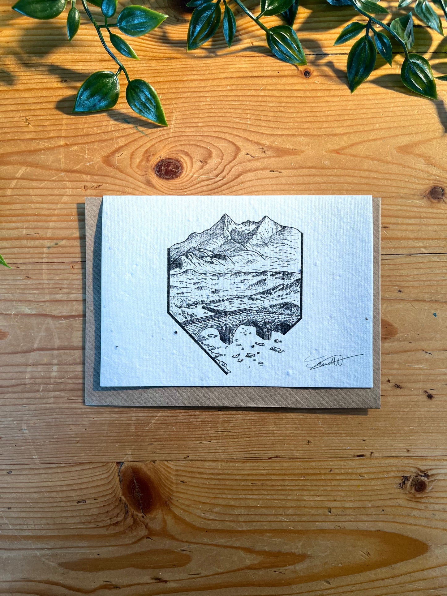Paper Seed Card - Sligachan by Jack SpowartPaper Seed Card - Sligachan by Jack Spowart"Handmade, packed full of bee friendly flower seeds and made from 100% Pre-consumer recycled cotton"
Our seed paper cards are made here at Scribe and Grow using seedScribe & GrowScribe & GrowPaper Seed Card - Sligachan