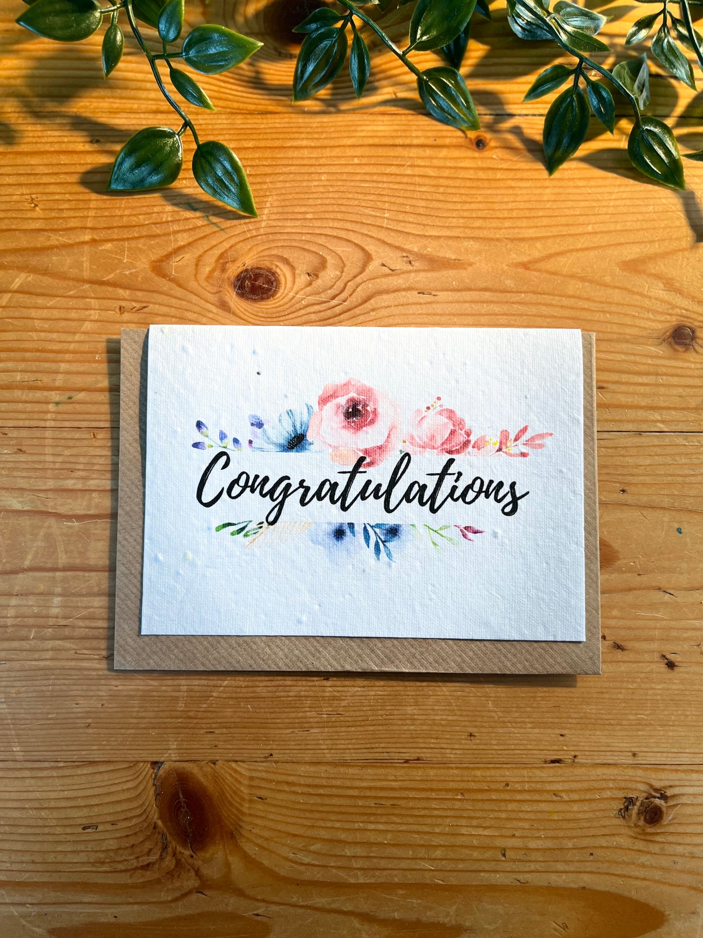 Paper Seed Card - CongratulationsPaper Seed Card - Congratulations"Handmade, packed full of bee friendly flower seeds and made from 100% Pre-consumer recycled cotton"
Our seed paper cards are made here at Scribe and Grow using seedScribe & GrowScribe & GrowPaper Seed Card - Congratulations