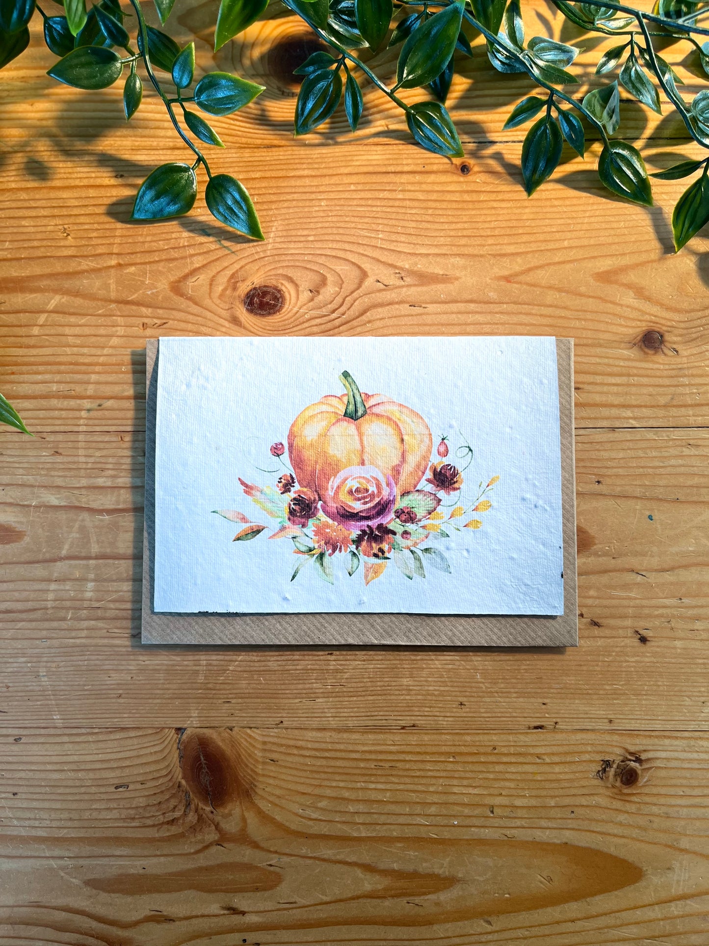 Paper Seed Card - PumpkinPaper Seed Card - Pumpkin"Handmade, packed full of bee friendly flower seeds and made from 100% Pre-consumer recycled cotton"
Our seed paper cards are made here at Scribe and Grow using seedScribe & GrowScribe & GrowPaper Seed Card - Pumpkin