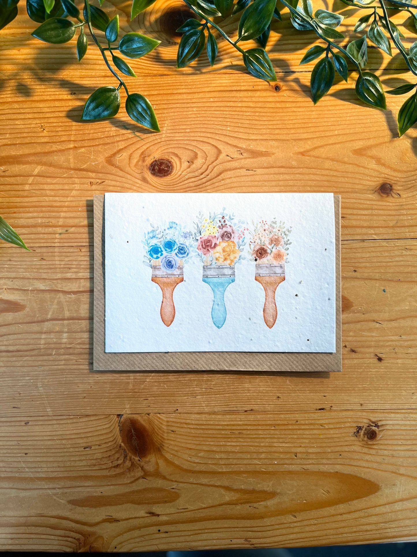 Paper Seed Card - Paint Brushes FloralPaper Seed Card - Paint Brushes Floral"Handmade, packed full of bee friendly flower seeds and made from 100% Pre-consumer recycled cotton"
Our seed paper cards are made here at Scribe and Grow using seedScribe & GrowScribe & GrowPaper Seed Card - Paint Brushes Floral