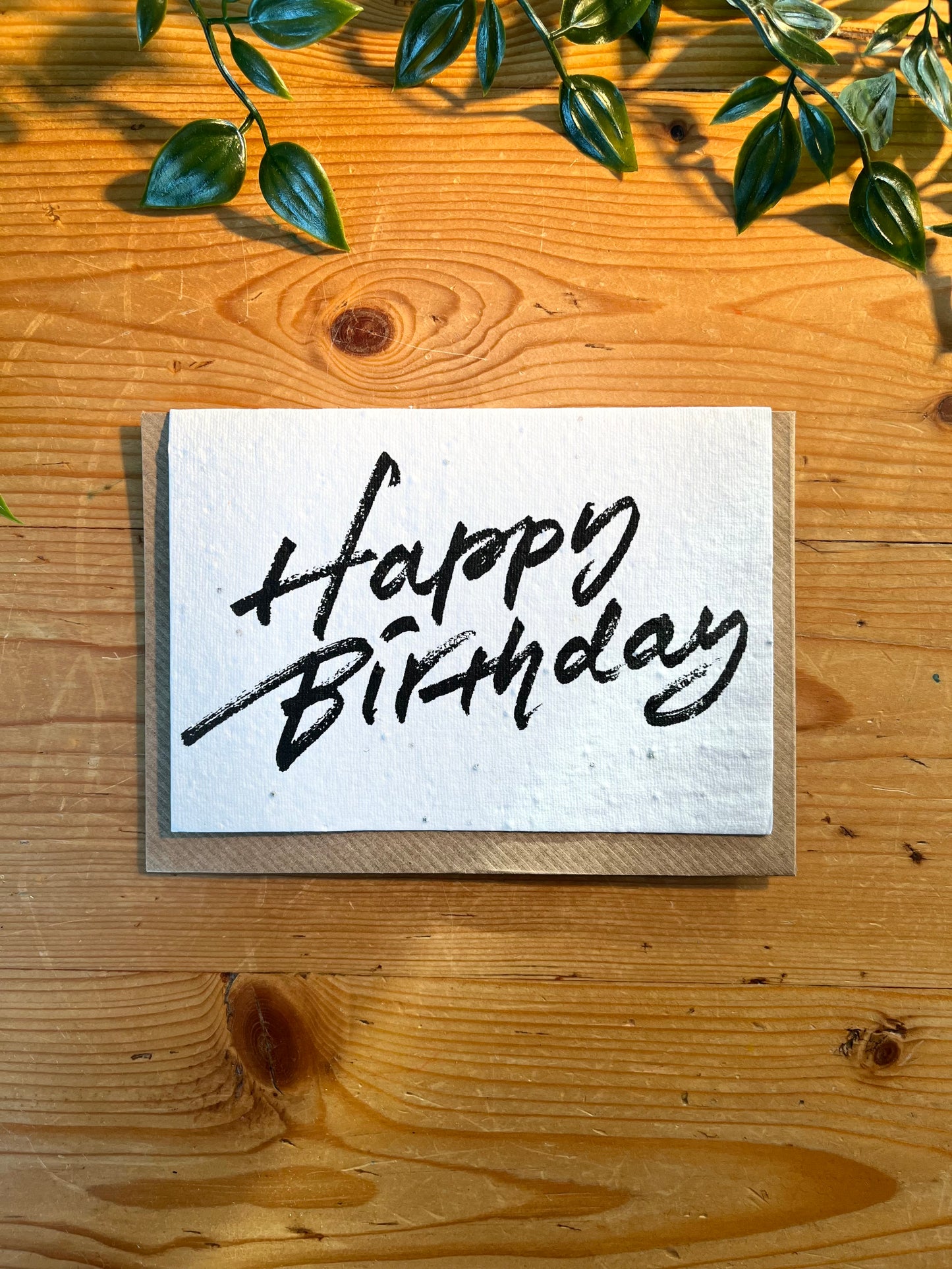 Paper Seed Card - Happy Birthday Black WritingPaper Seed Card - Happy Birthday Black Writing"Handmade, packed full of bee friendly flower seeds and made from 100% Pre-consumer recycled cotton"
Our seed paper cards are made here at Scribe and Grow using seedScribe & GrowScribe & GrowPaper Seed Card - Happy Birthday Black Writing