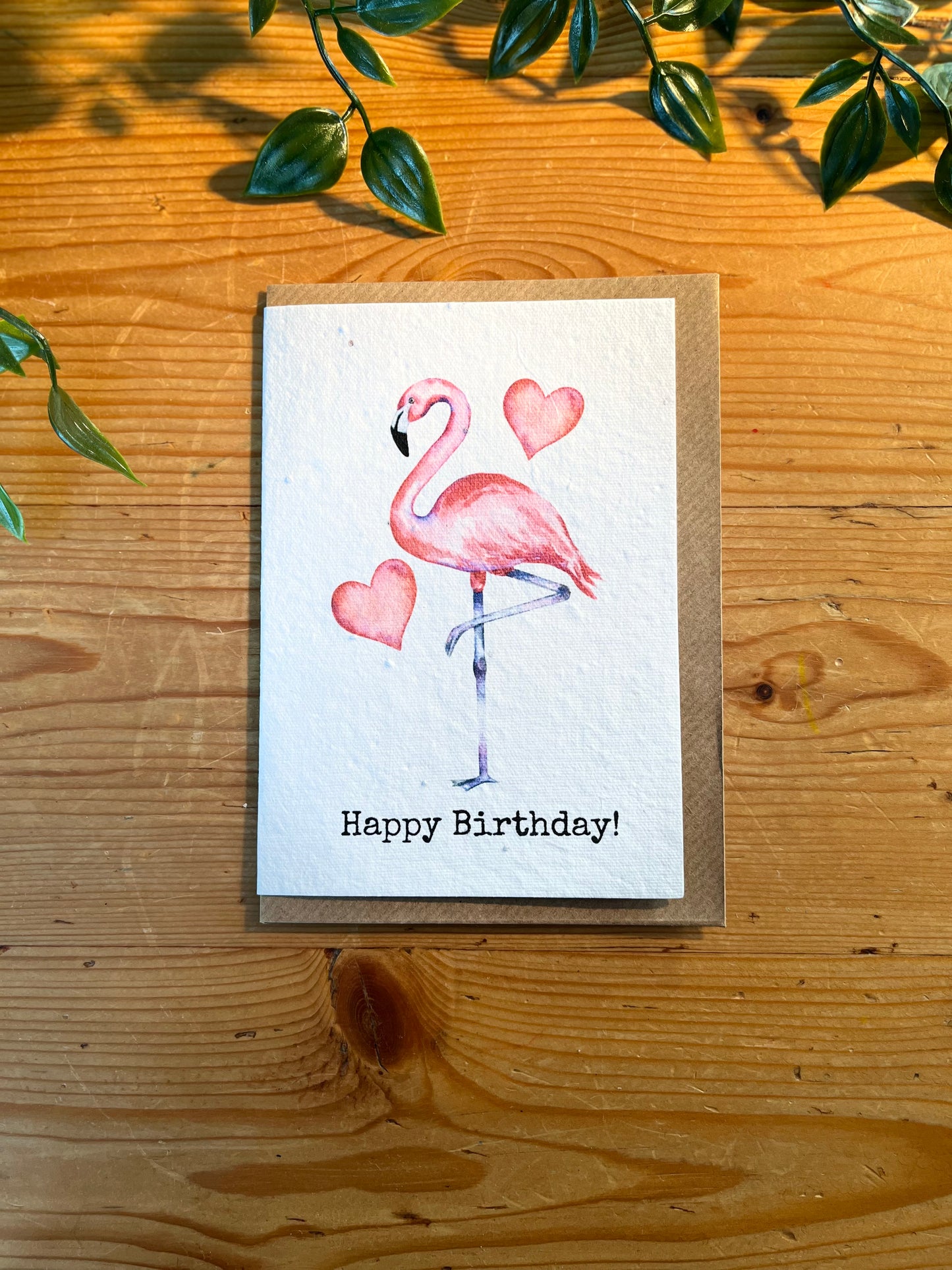 Paper Seed Card - Happy Birthday FlamingoPaper Seed Card - Happy Birthday Flamingo"Handmade, packed full of bee friendly flower seeds and made from 100% Pre-consumer recycled cotton"
Our seed paper cards are made here at Scribe and Grow using seedScribe & GrowScribe & GrowPaper Seed Card - Happy Birthday Flamingo