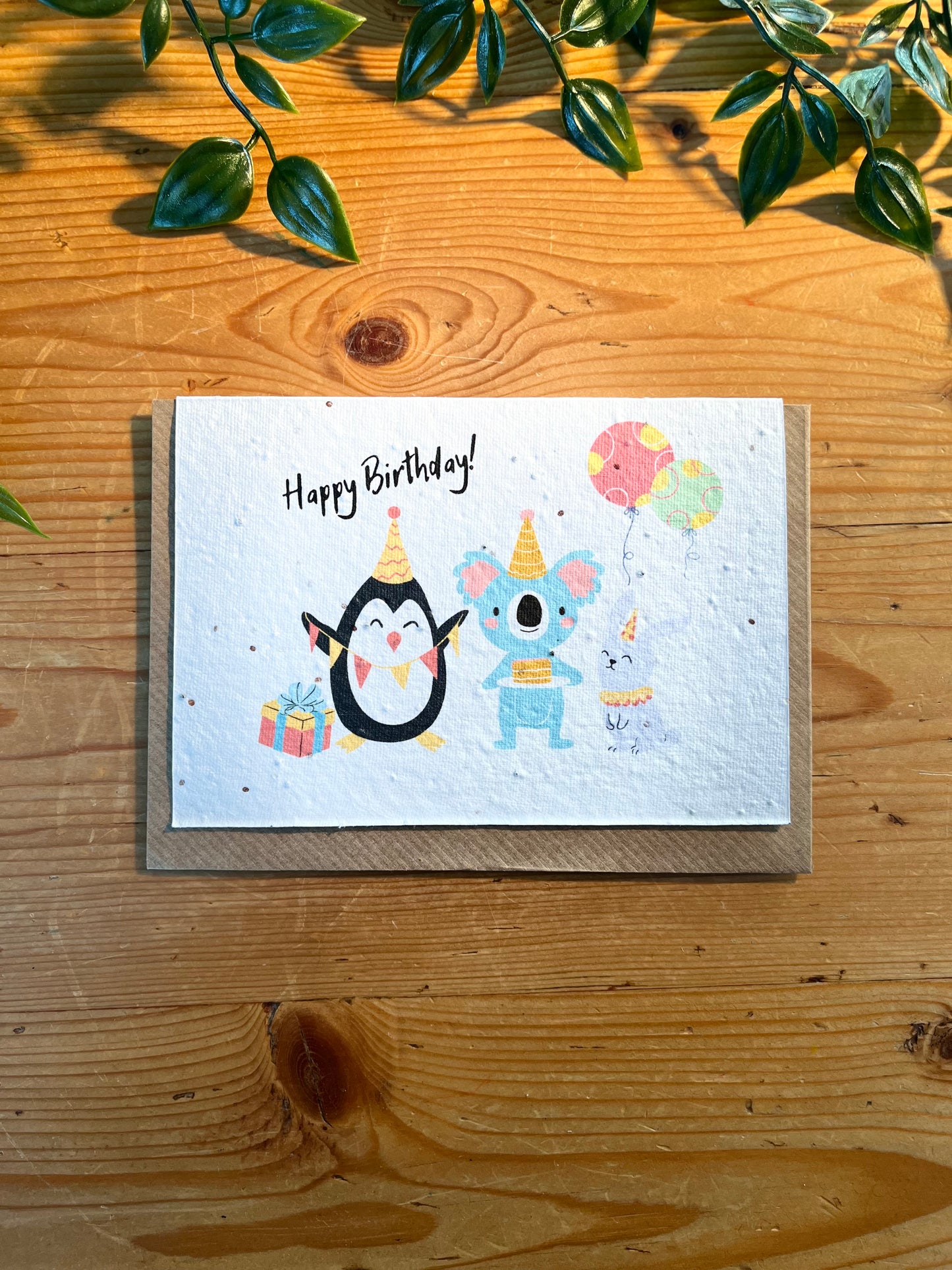 Paper Seed Card - Happy Birthday Kids AnimalsPaper Seed Card - Happy Birthday Kids Animals"Handmade, packed full of bee friendly flower seeds and made from 100% Pre-consumer recycled cotton"
Our seed paper cards are made here at Scribe and Grow using seedScribe & GrowScribe & GrowPaper Seed Card - Happy Birthday Kids Animals