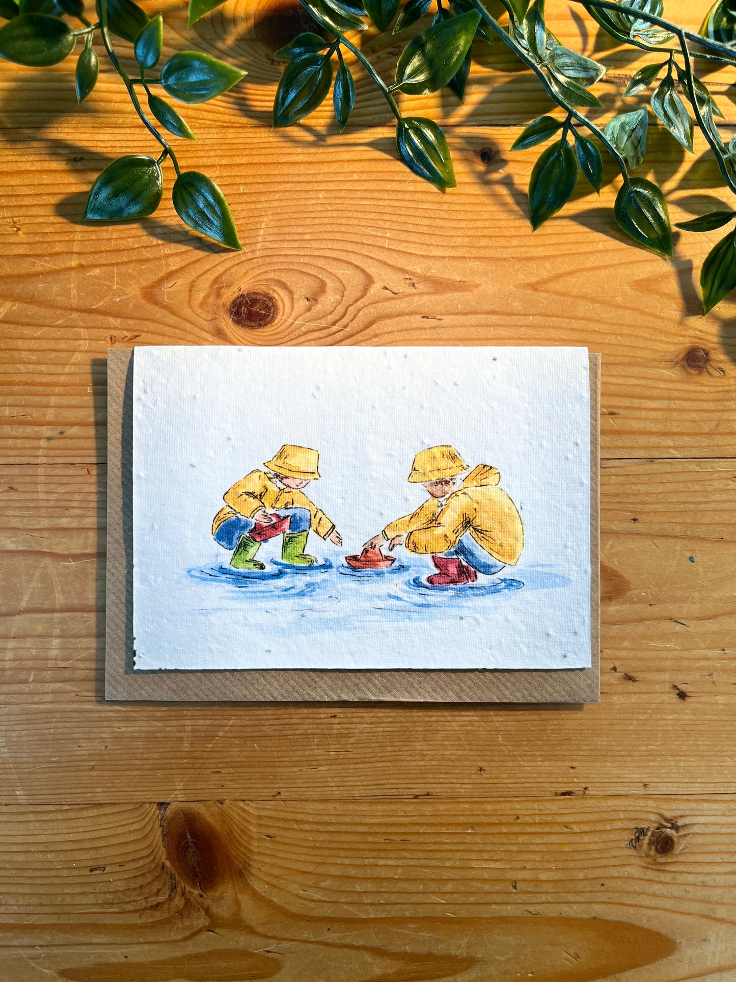 Paper Seed Card -Boats by Shona HuttonPaper Seed Card -Boats by Shona Hutton"Handmade, packed full of bee friendly flower seeds and made from 100% Pre-consumer recycled cotton"
Our seed paper cards are made here at Scribe and Grow using seedScribe & GrowScribe & GrowPaper Seed Card -Boats