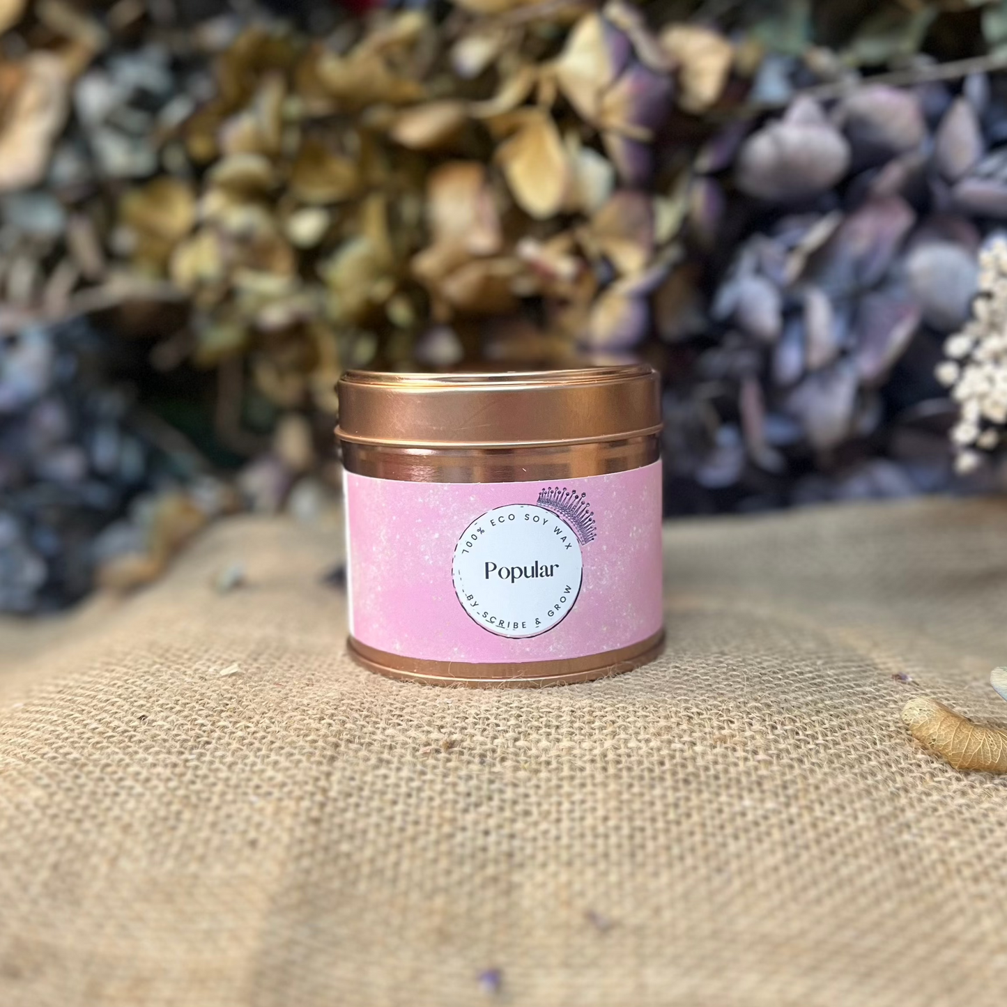 Grow Candle - PopularScented CandleGrow Candle - PopularInspired by the hit musical, our Popular fragrance captures tiny droplets of sunshine, sparkling through a delicate, powdery-sweet floral bouquet.
Our Grow Candles aScribe & GrowScribe & GrowGrow Candle - Popular