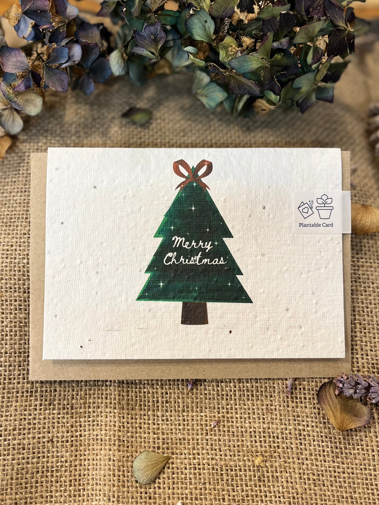 Sparkly Christmas Tree - Plantable Seed Card