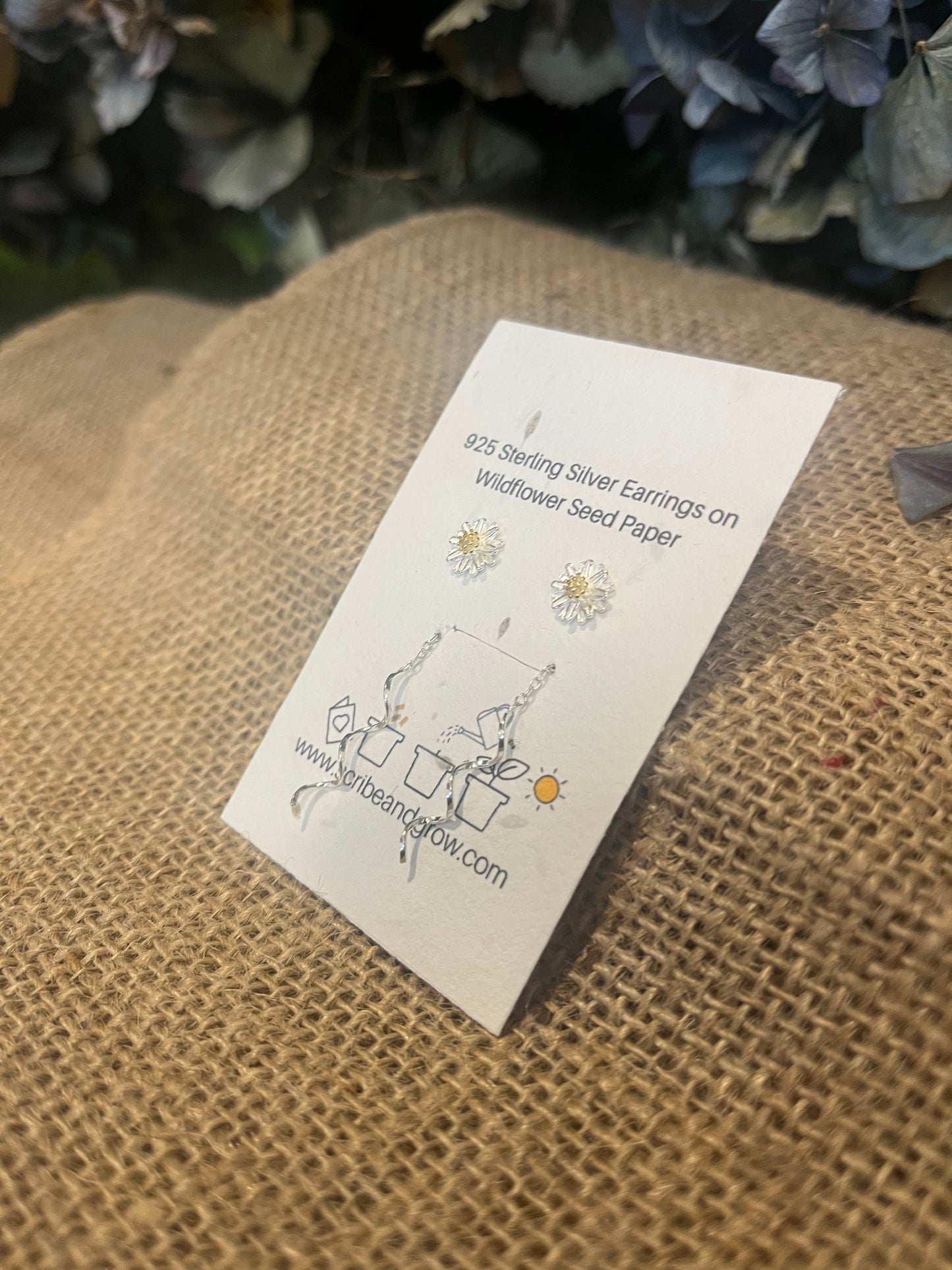 Daisy Thread - 925 Sterling Silver Earrings