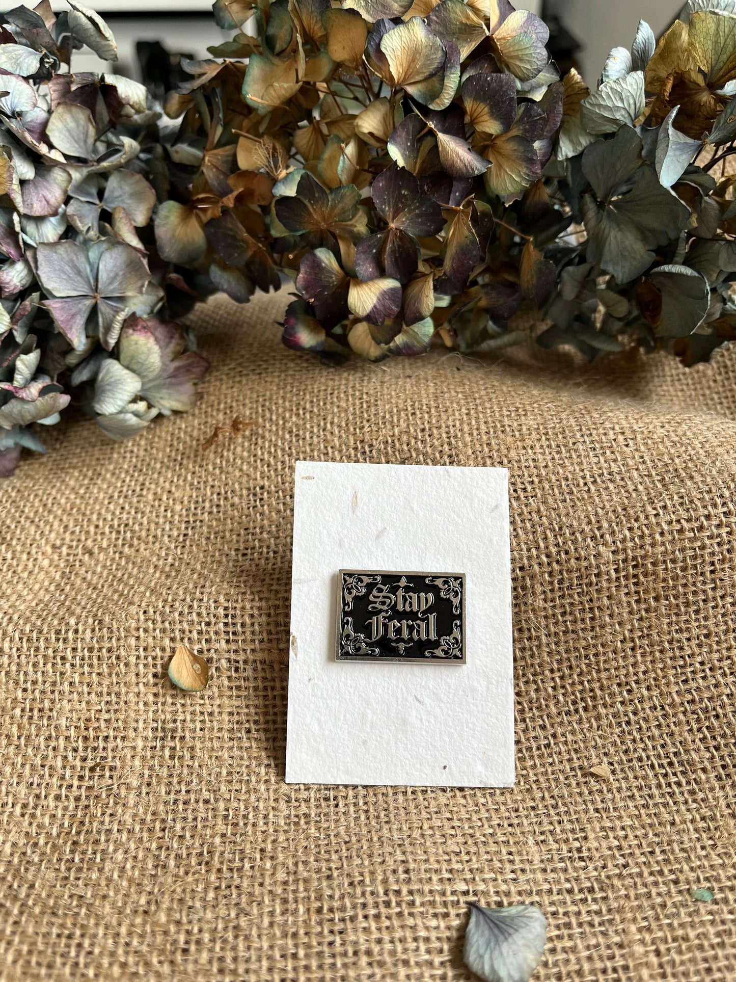 Enamel Pin - Stay Feral