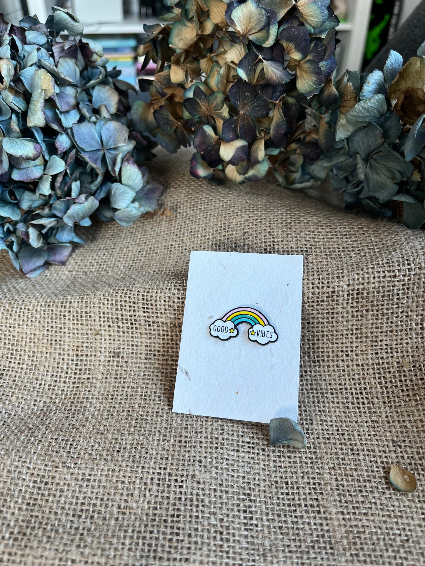 Enamel Pin - Good Vibes Rainbow