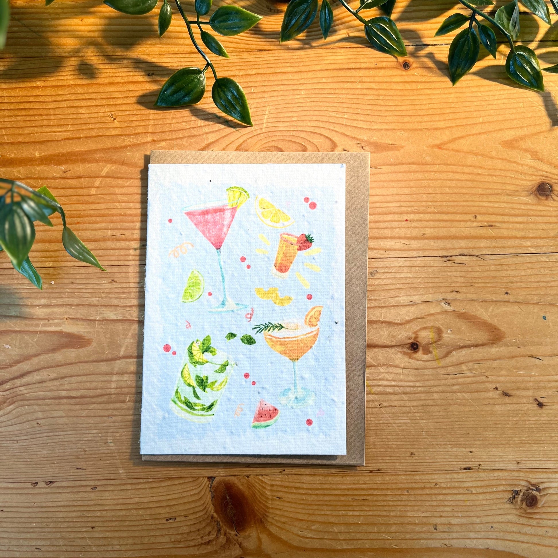 cards with flower seeds Cocktail Party