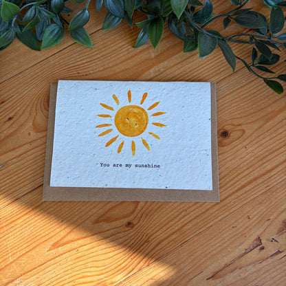 You are my sunshine - Plantable Seed Card