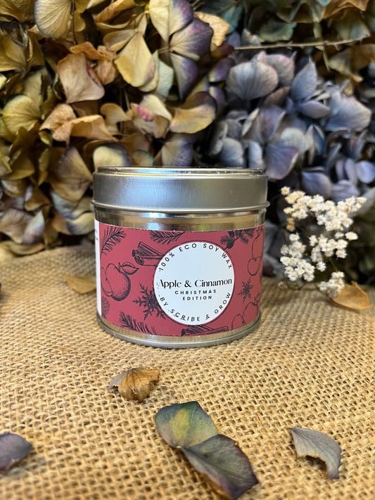 Grow Candle - Apple & CinnamonScented CandleGrow Candle - Apple & CinnamonRaspberries and cherries combined with pink and black peppercorns create a sophisticated fragrance, enhanced by notes of rose, musk, and amber.
Our Grow Candles are Scribe & GrowScribe & GrowGrow Candle - Apple & Cinnamon