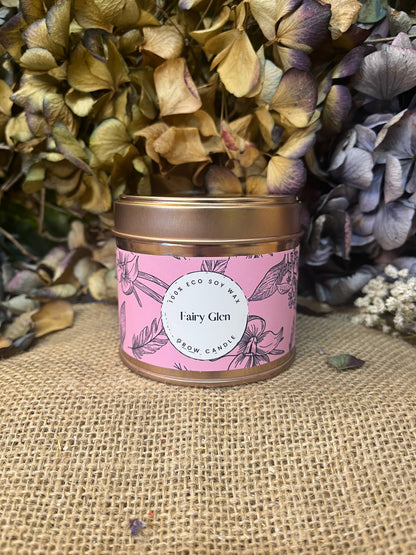 Grow Candle - Fairy GlenScented CandleGrow Candle - Fairy GlenDelicate droplets of sunshine shimmer through a soft, powdery floral meadow, releasing a magical aroma of vanilla, patchouli, and sandalwood.
Our Grow Candles are haScribe & GrowScribe & GrowGrow Candle - Fairy Glen
