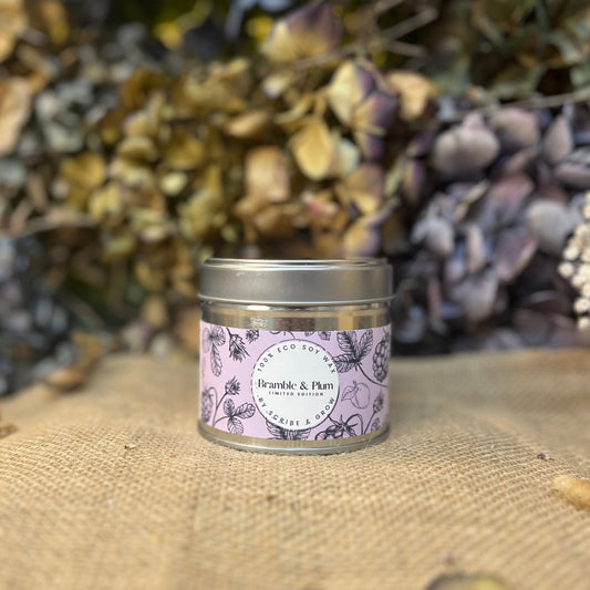 Grow Candle - Bramble & Plum (Limited Edition)Scented CandleGrow Candle - Bramble & Plum (Limited Edition)Raspberries and cherries combined with pink and black peppercorns create a sophisticated fragrance, enhanced by notes of rose, musk, and amber.
Our Grow Candles are Scribe & GrowScribe & GrowGrow Candle - Bramble & Plum (Limited Edition)