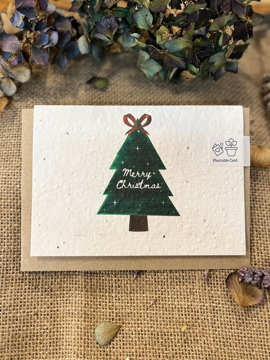 Sparkly Christmas Tree - Plantable Seed Card