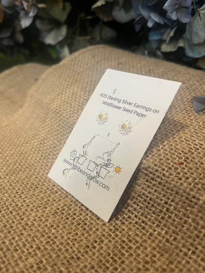 Daisy Thread - 925 Sterling Silver Earrings