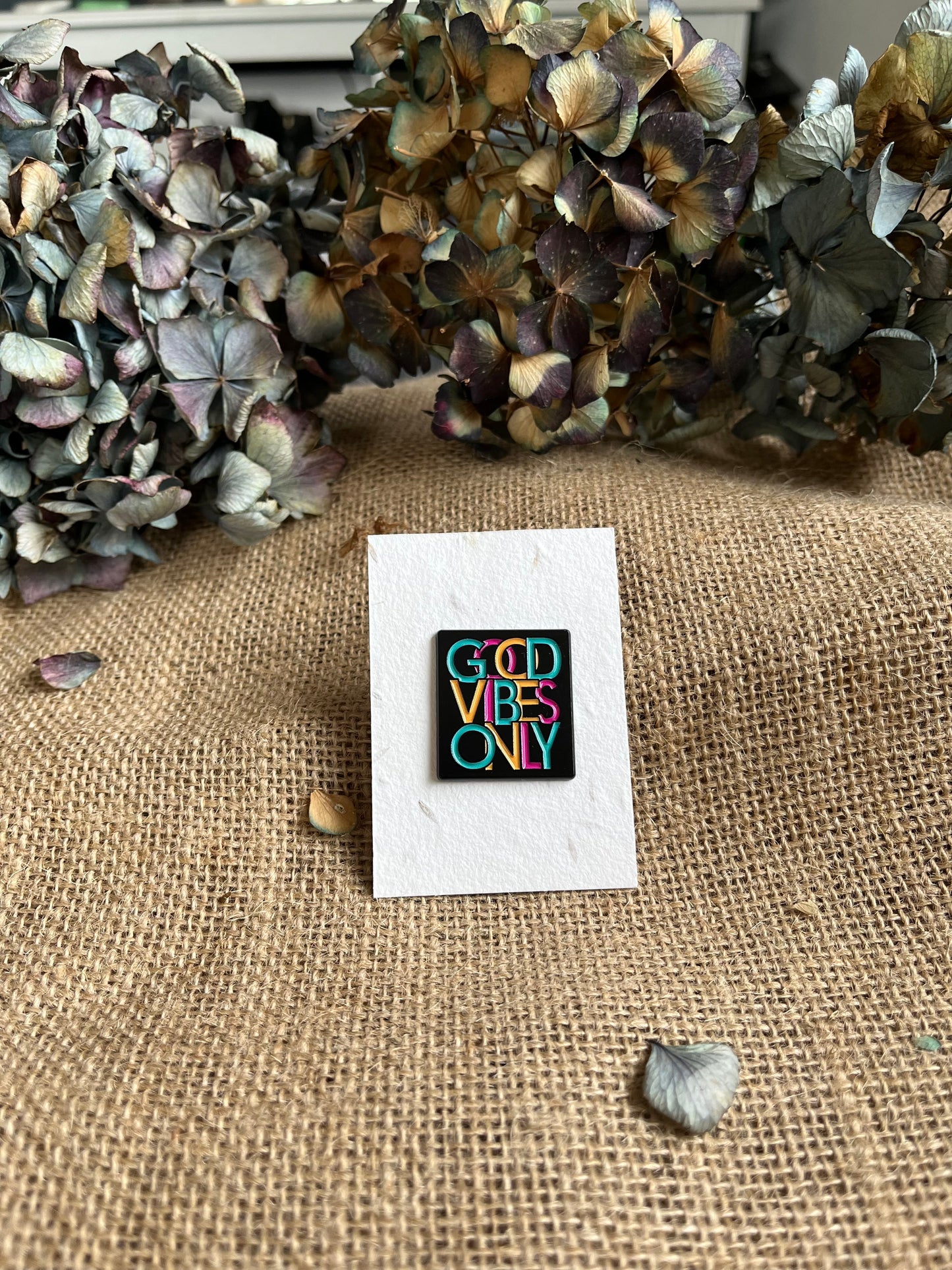 Enamel Pin -  Good Vibes Only