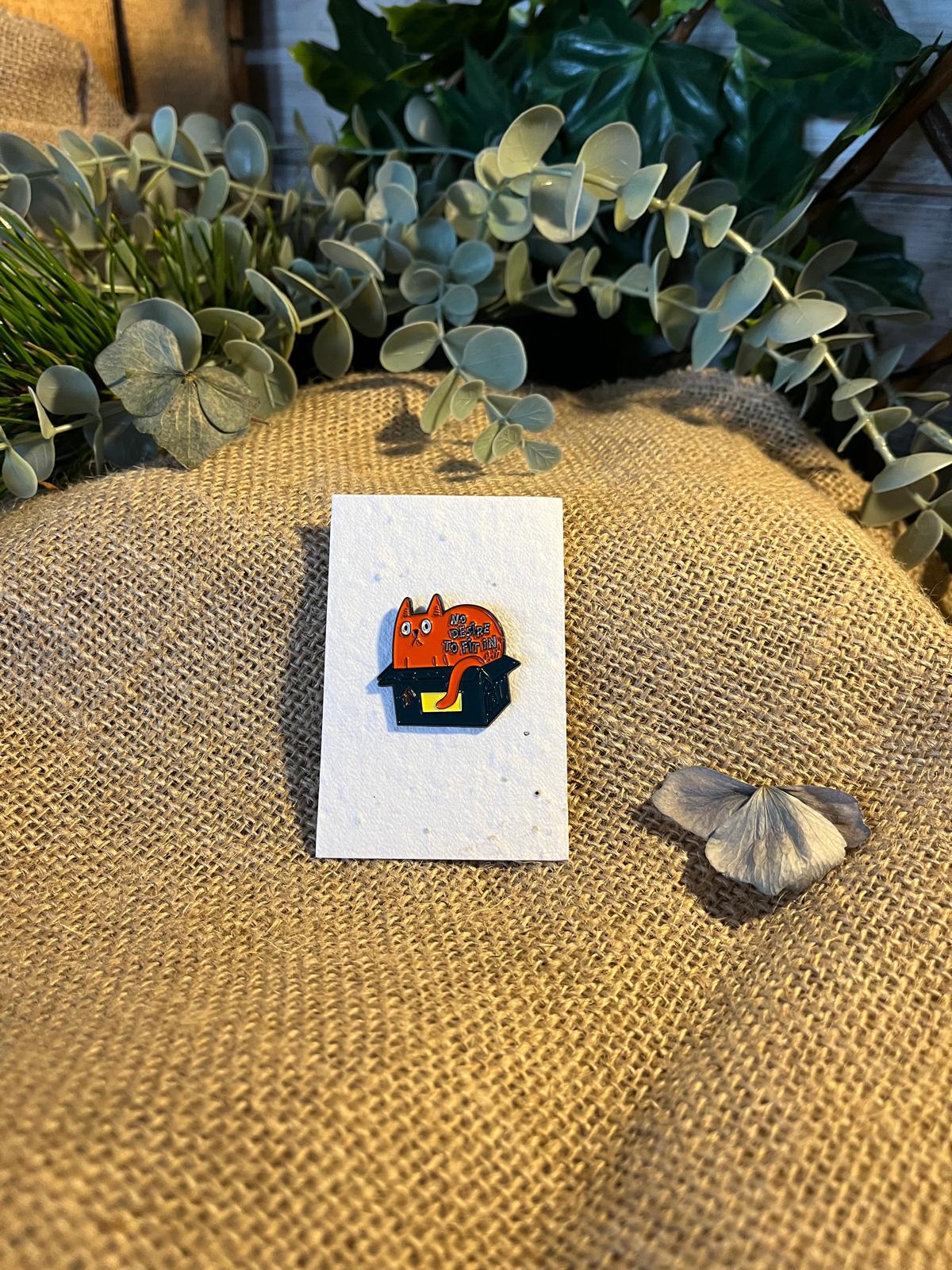 Pin Scribe Enamel Pin - No Desire To Fit In – Scribe & Grow