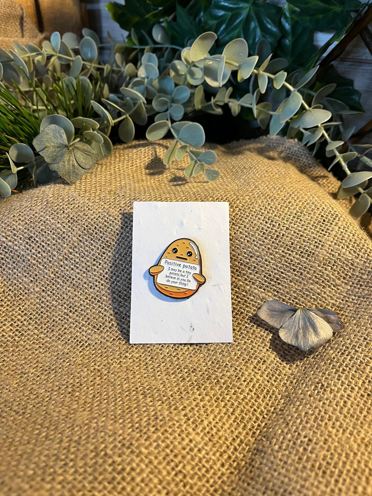 Enamel Pin - Positive Potato