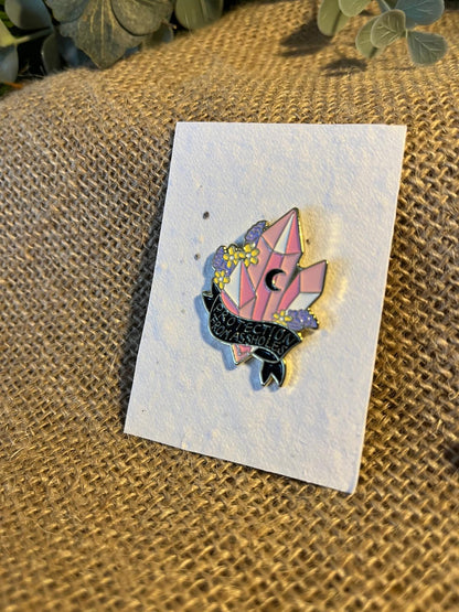 Enamel Pin - Protection from A**holes