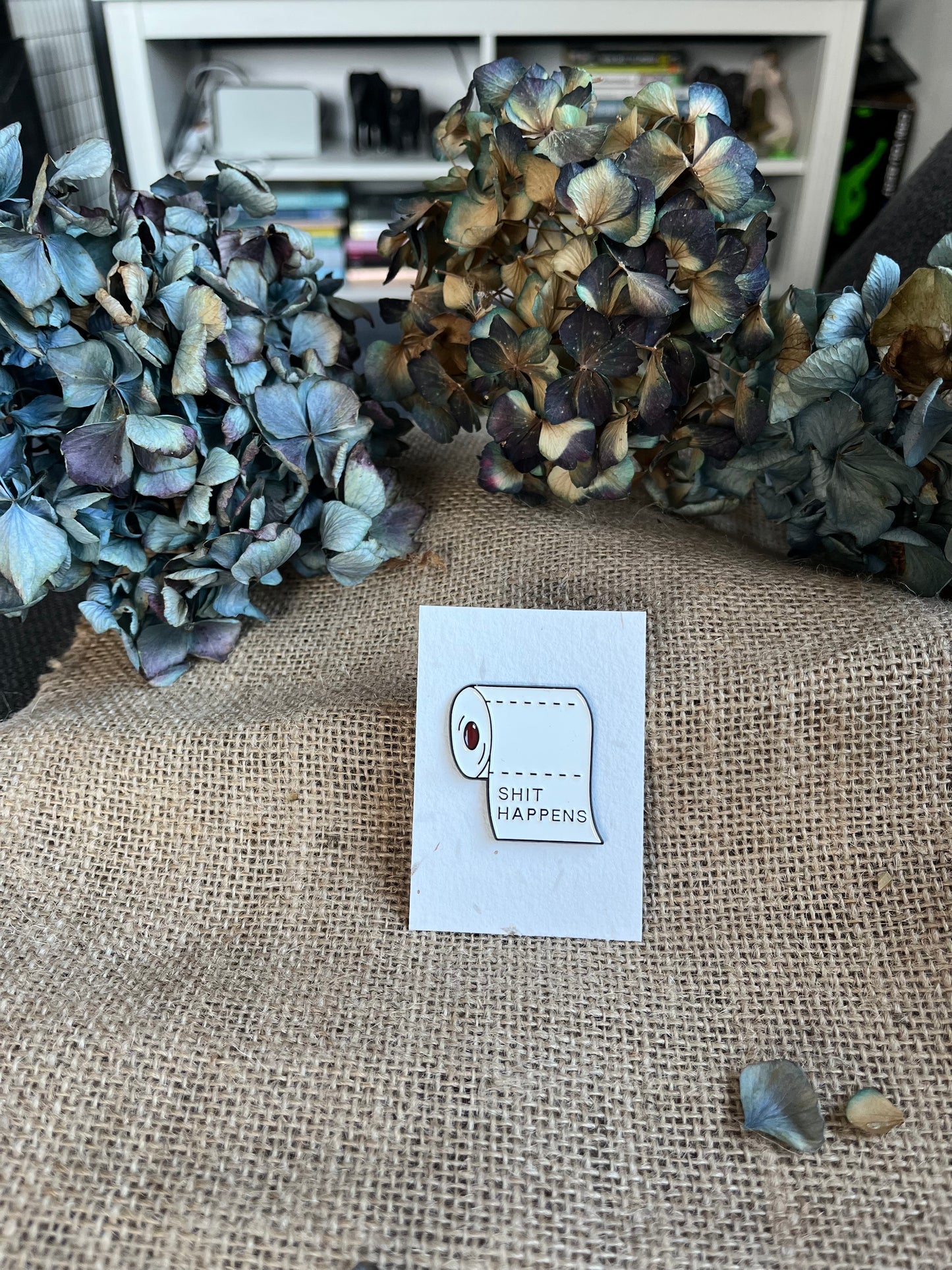 Enamel Pin -  Shit Happens